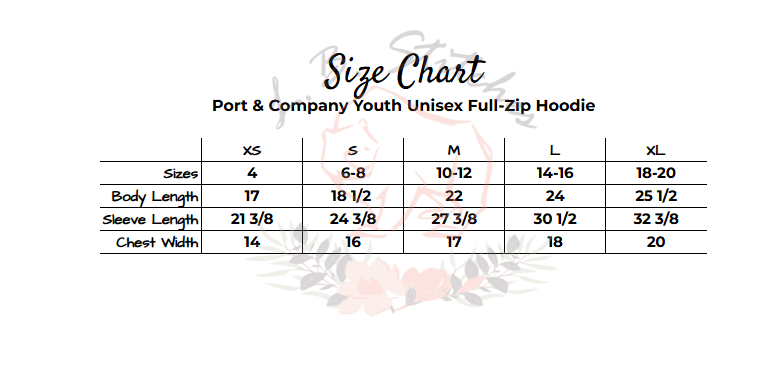 CGA Youth Unisex Full-Zip Hooded Sweatshirt