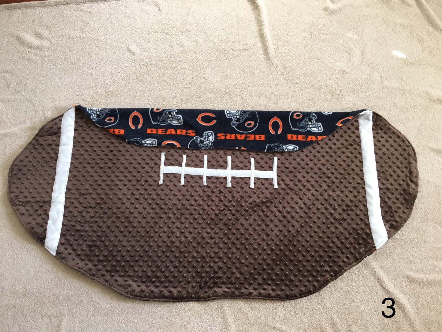 Football Baby Blanket - Personalized - Soft & Snuggly - Team Spirit - Baby Shower Gift