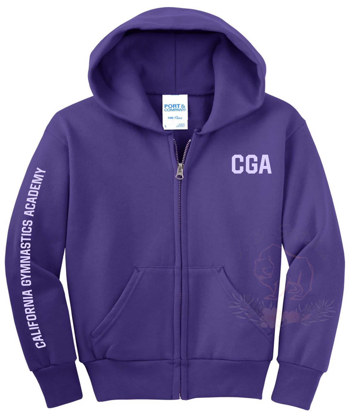 CGA Youth Unisex Full-Zip Hooded Sweatshirt