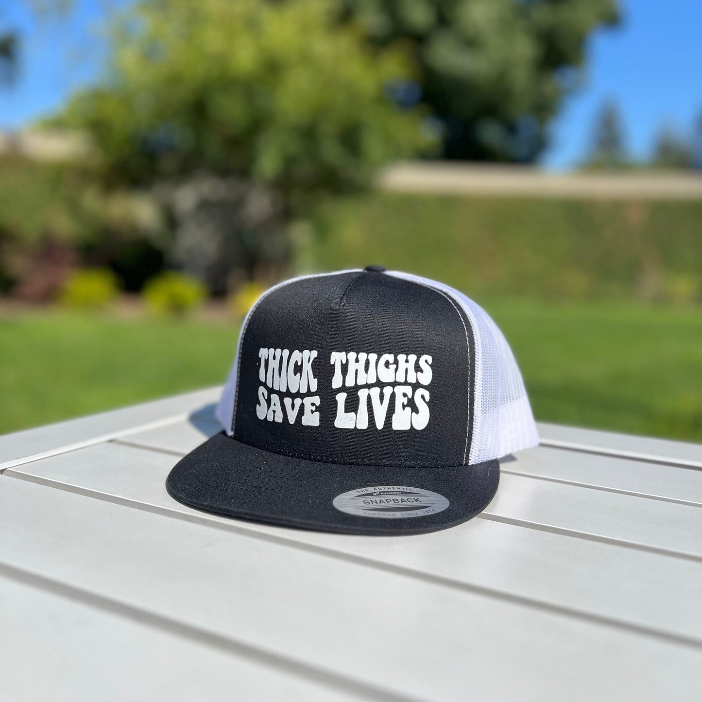 Thick Thighs - Save Lives - Trucker Hat