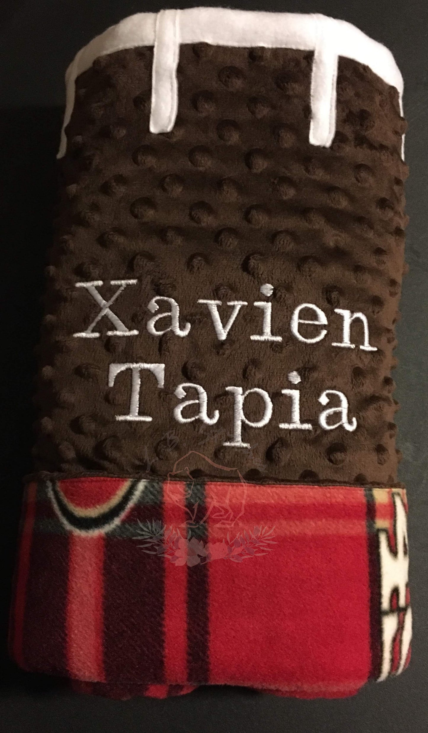 Football Baby Blanket - Personalized - Soft & Snuggly - Team Spirit - Baby Shower Gift